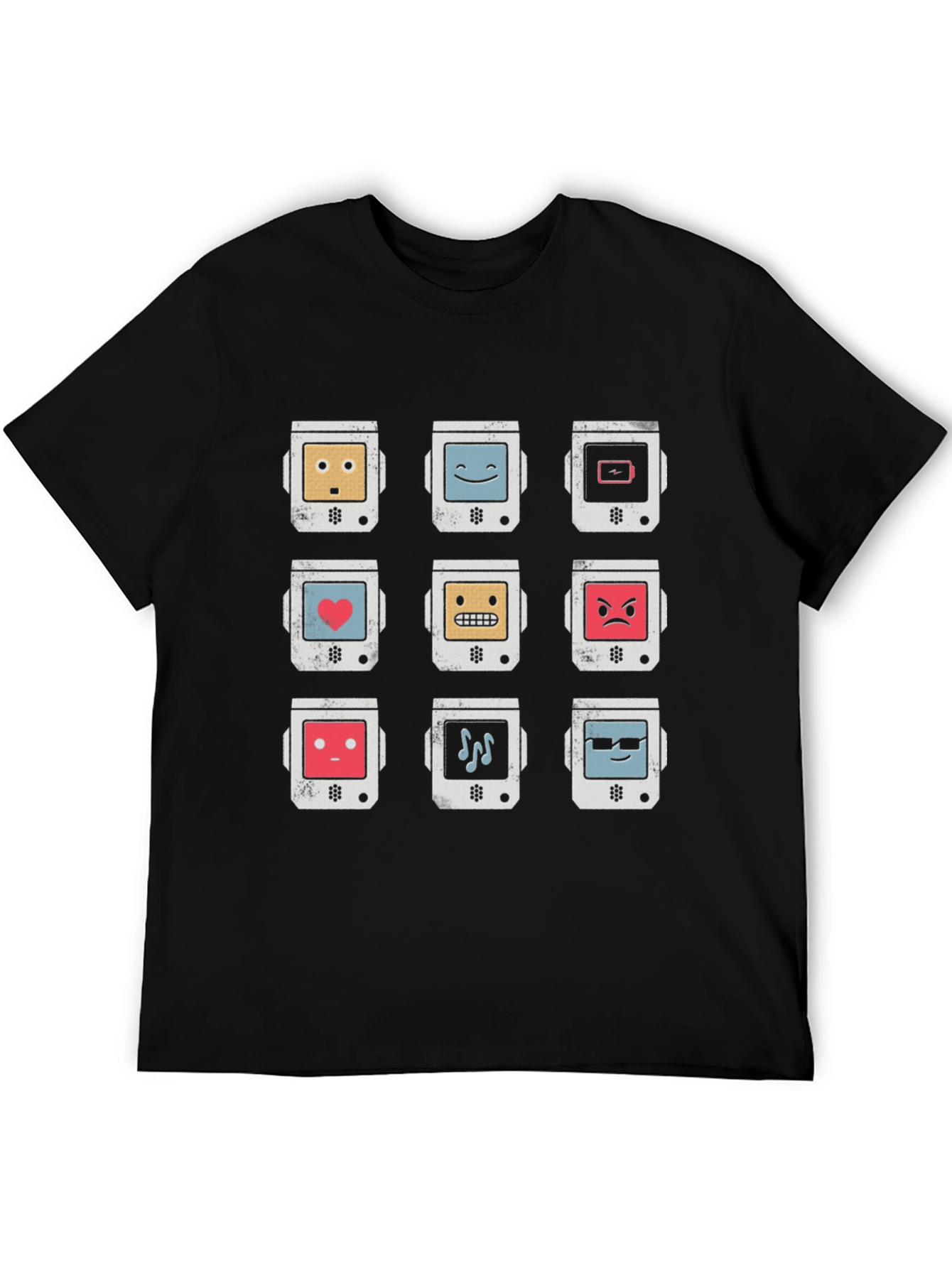 Retro Robot Emoji T-Shirt - Cool Graphic Tee