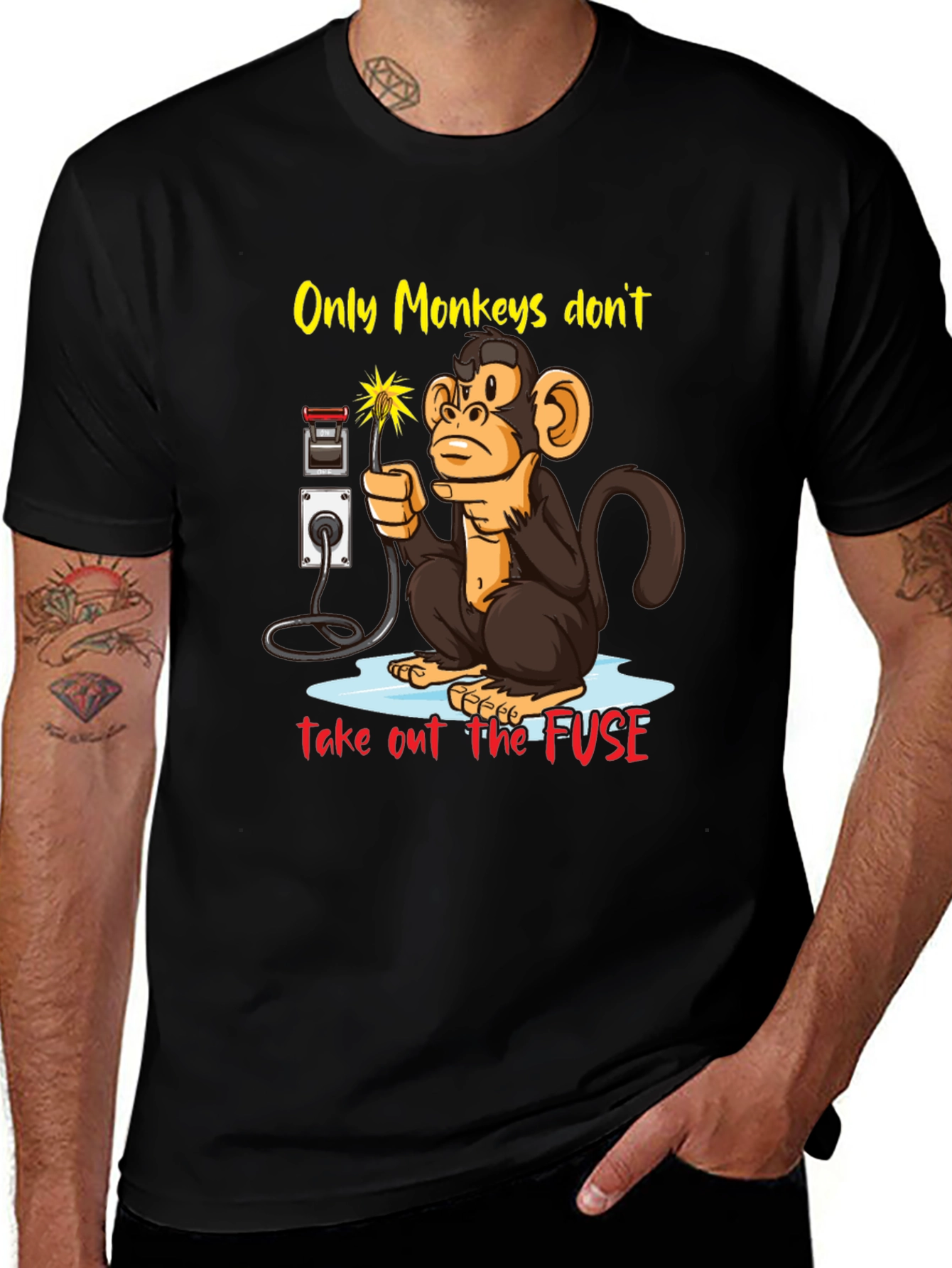 Funny Monkey Fuse T-Shirt