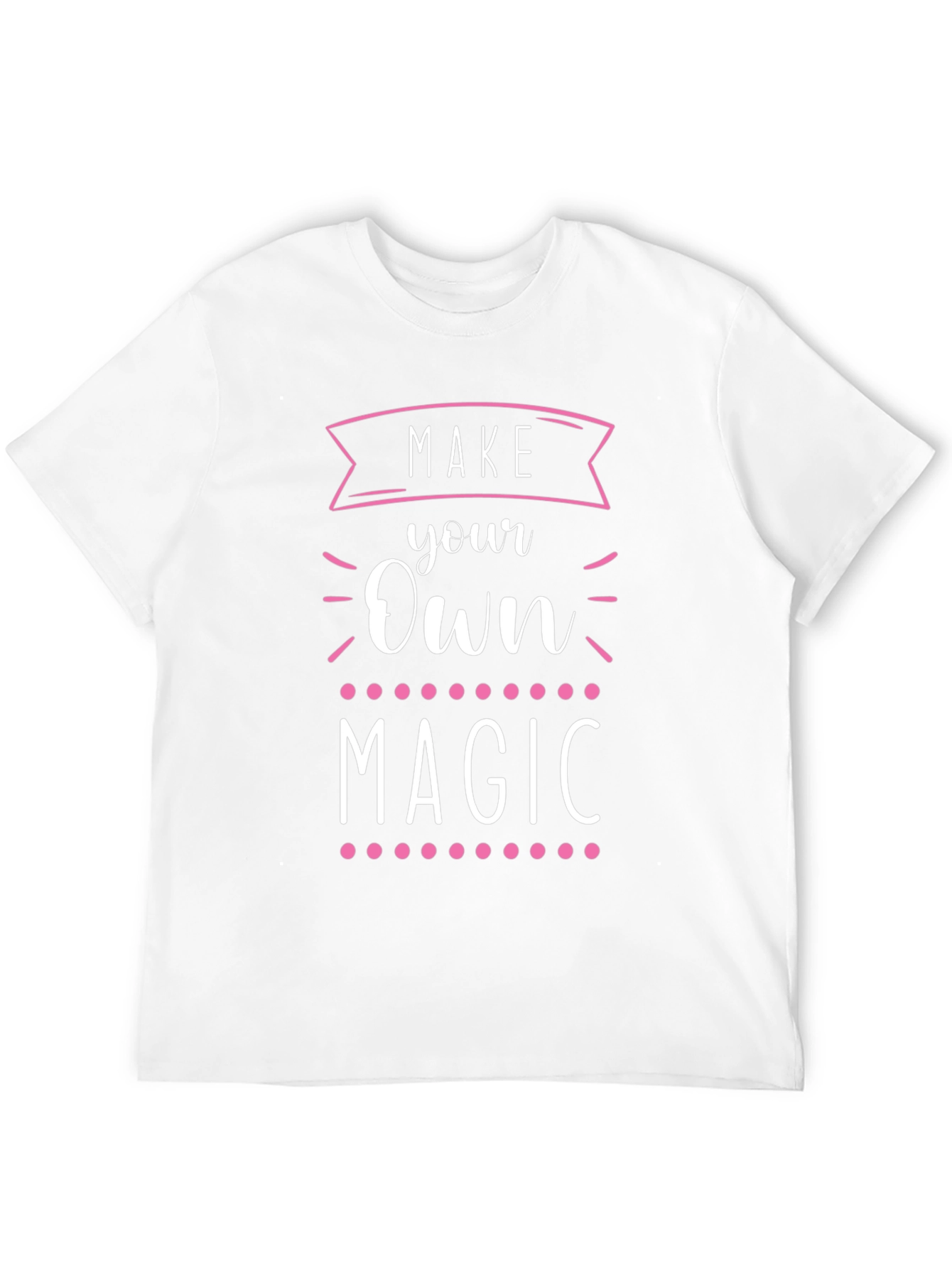 Make Your Own Magic Graphic Tee - Trendy Black T-Shirt