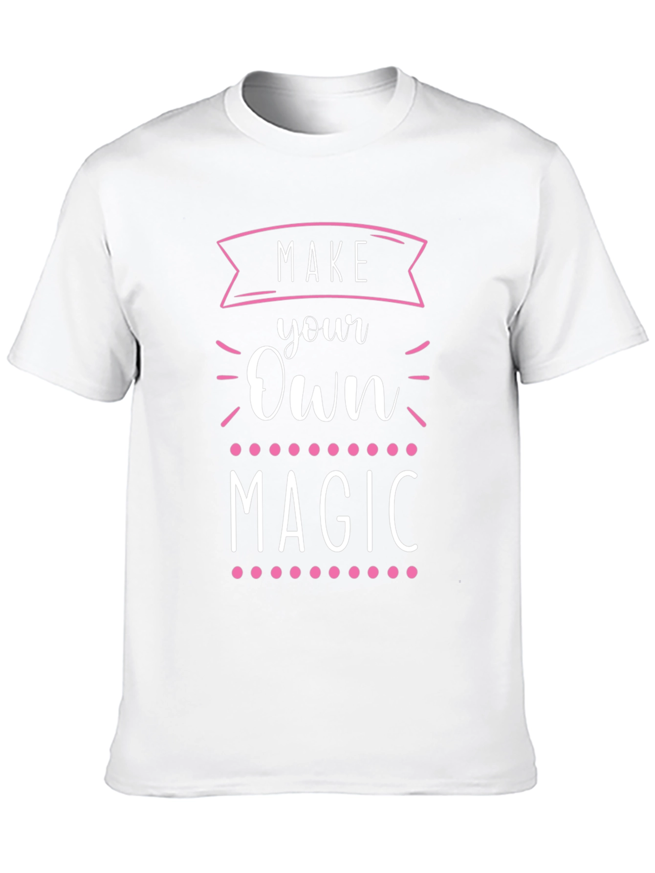 Make Your Own Magic Graphic Tee - Trendy Black T-Shirt