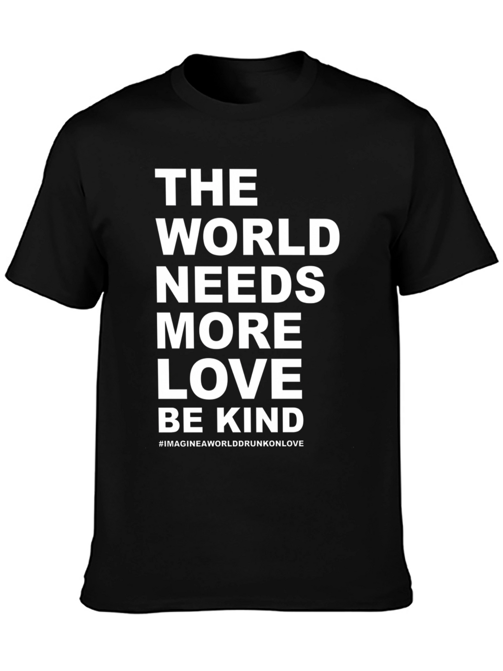 Love & Kindness Graphic Tee - Inspirational Black Shirt