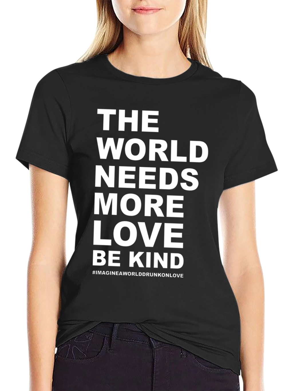 Love & Kindness Graphic Tee - Inspirational Black Shirt