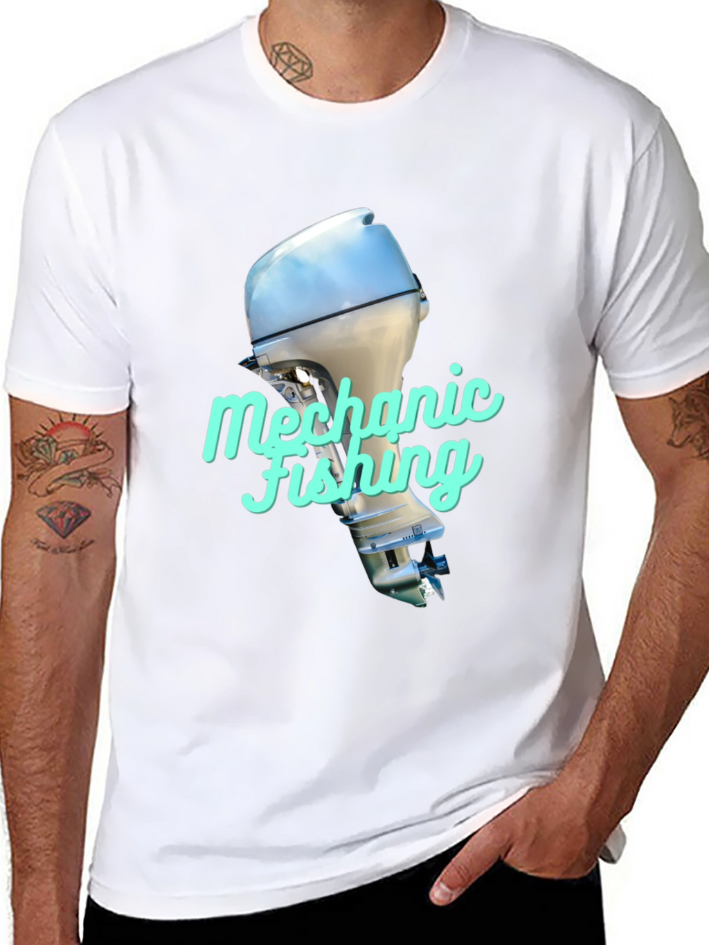 Mechanic Fishing T-Shirt