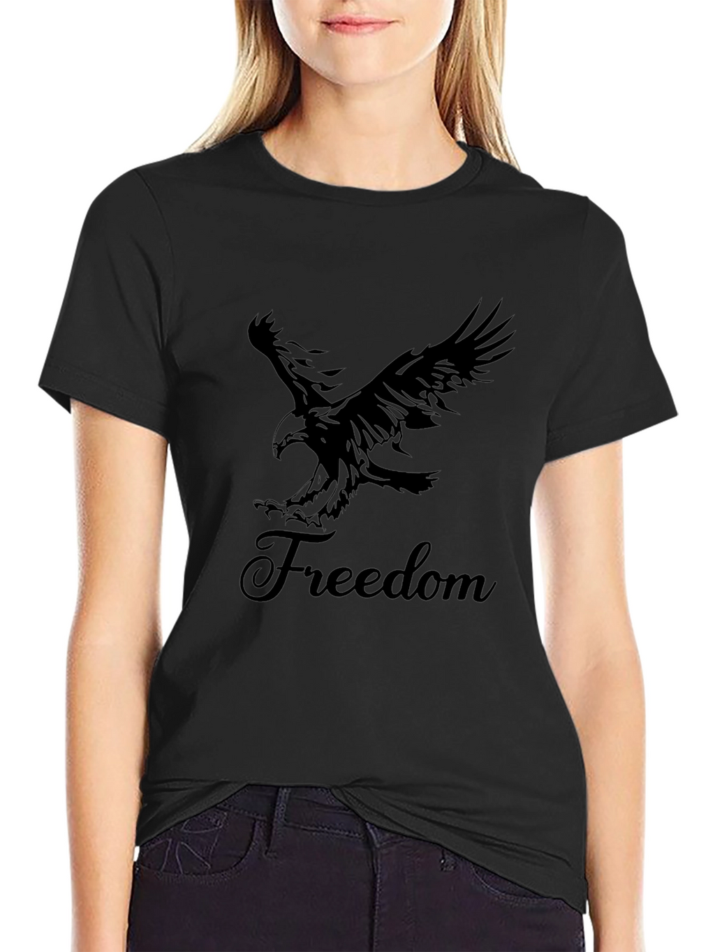 Freedom Eagle Graphic Mens T-Shirt