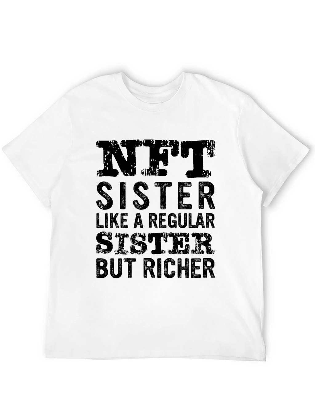 NFT Sister Black T-Shirt - Funny Crypto Gift