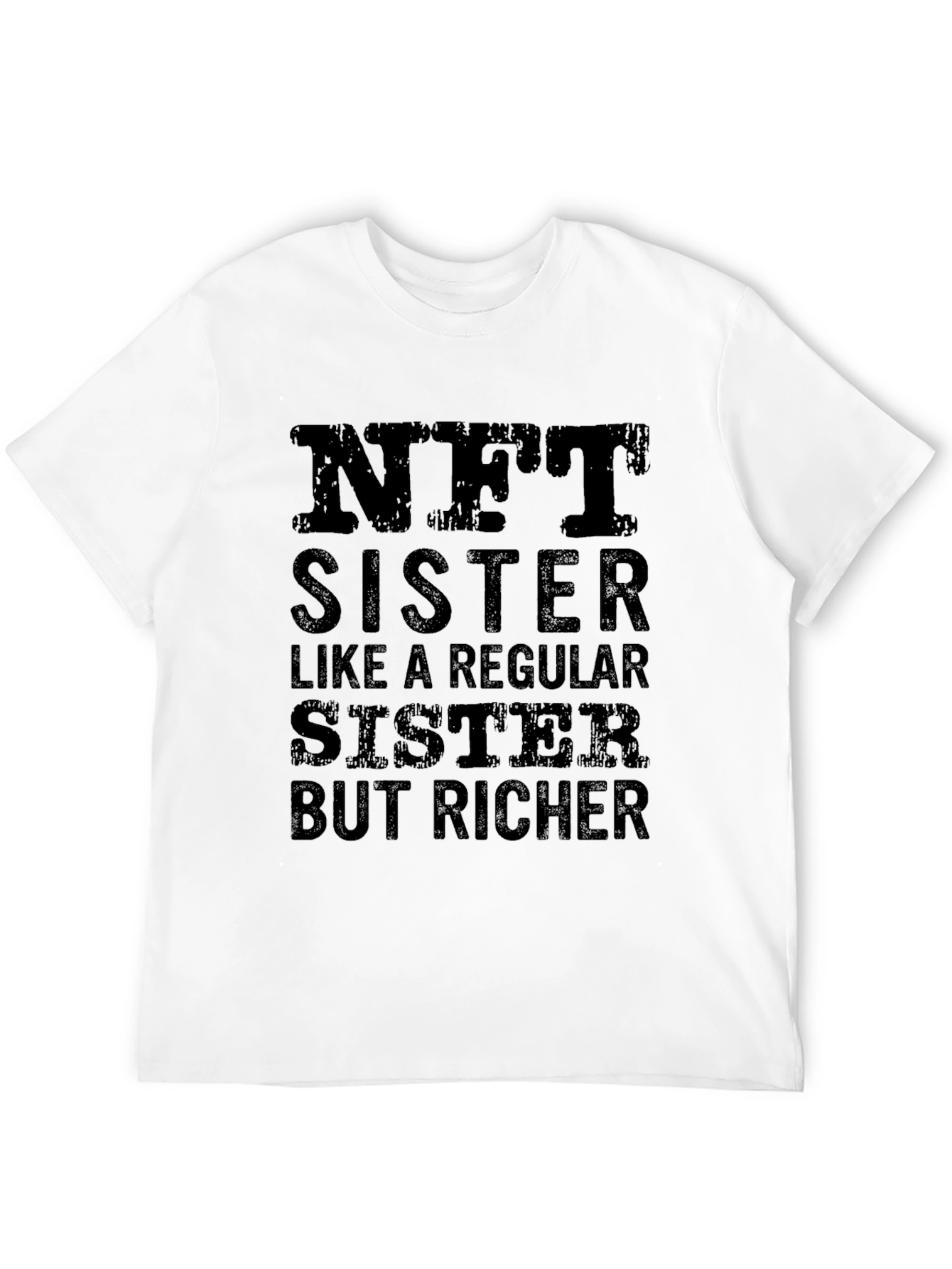 NFT Sister Black T-Shirt - Funny Crypto Gift