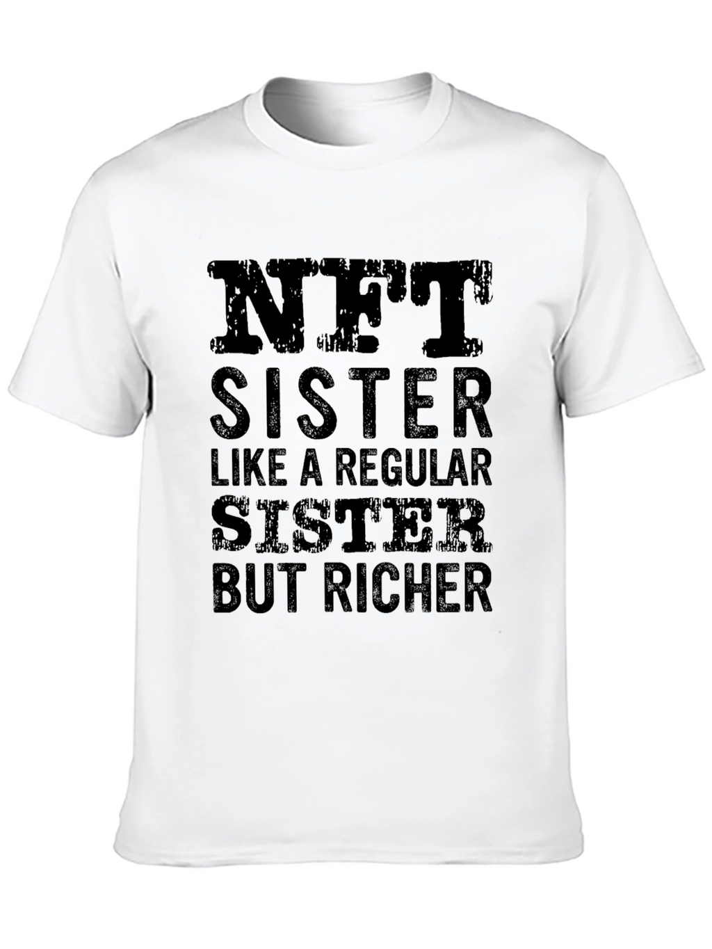 NFT Sister Black T-Shirt - Funny Crypto Gift