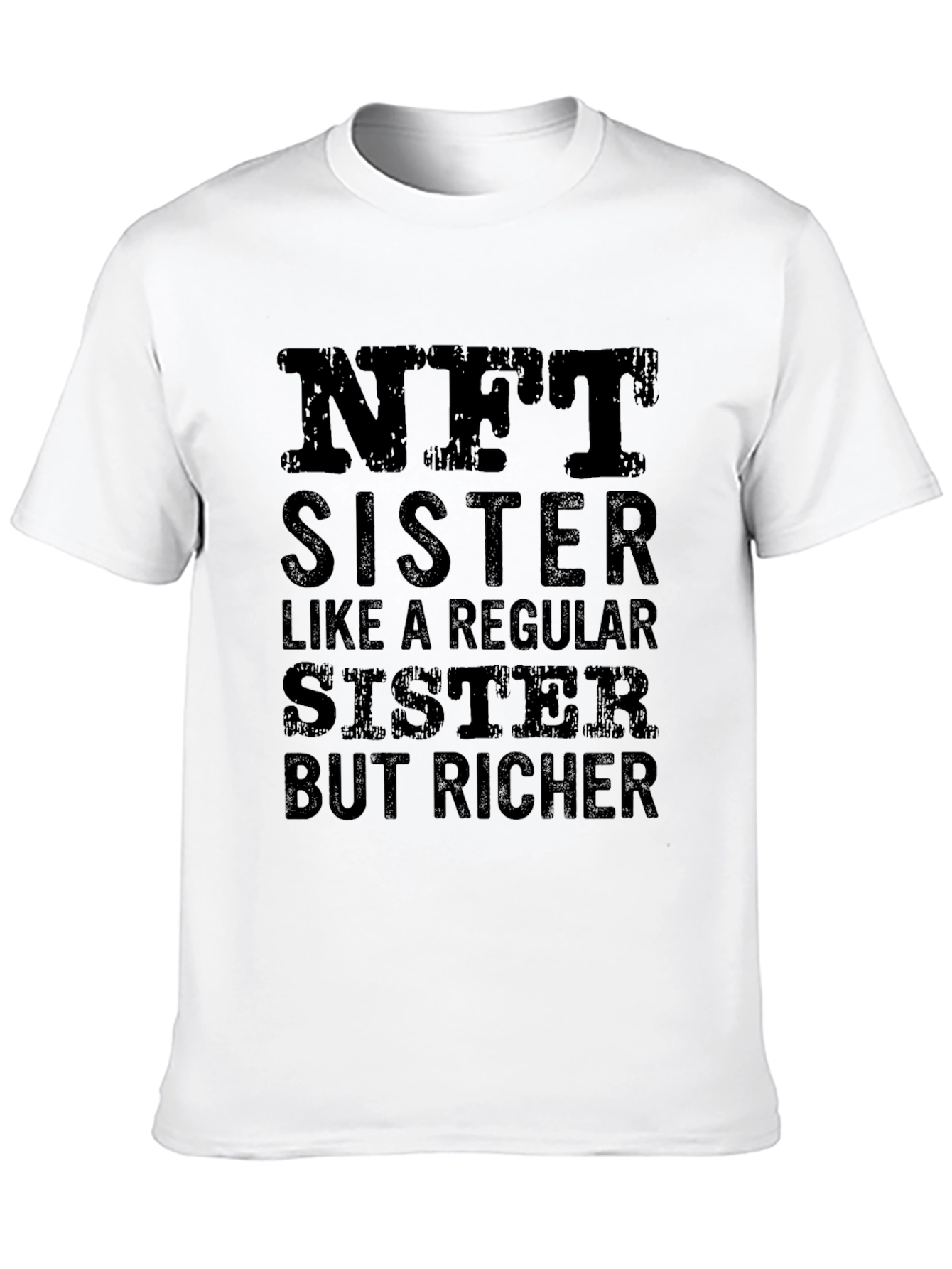 NFT Sister Black T-Shirt - Funny Crypto Gift