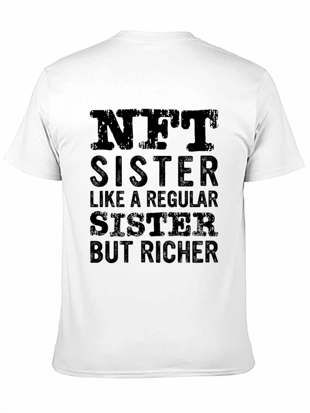 NFT Sister Black T-Shirt - Funny Crypto Gift