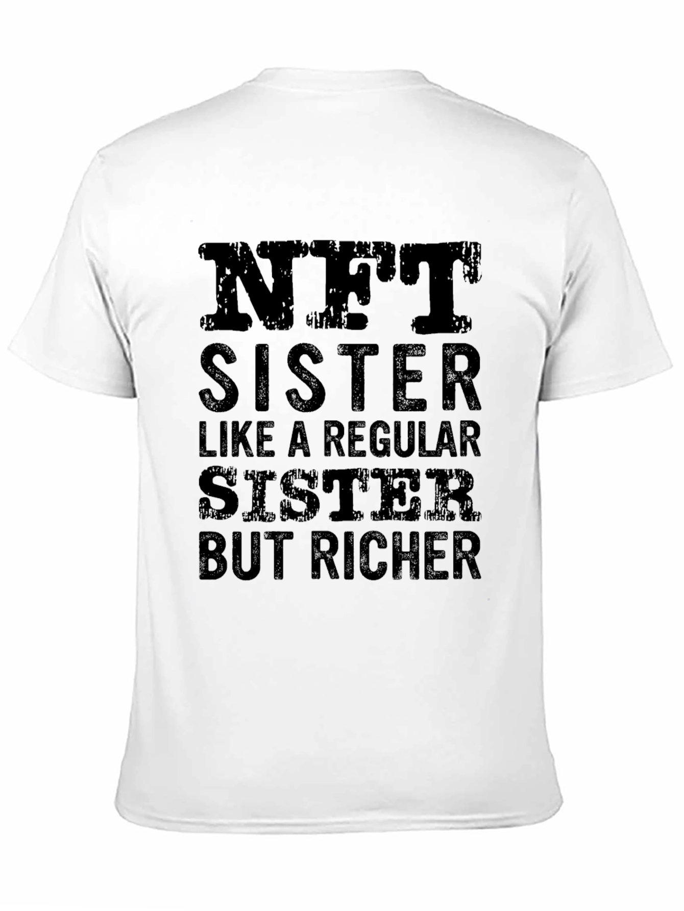 NFT Sister Black T-Shirt - Funny Crypto Gift