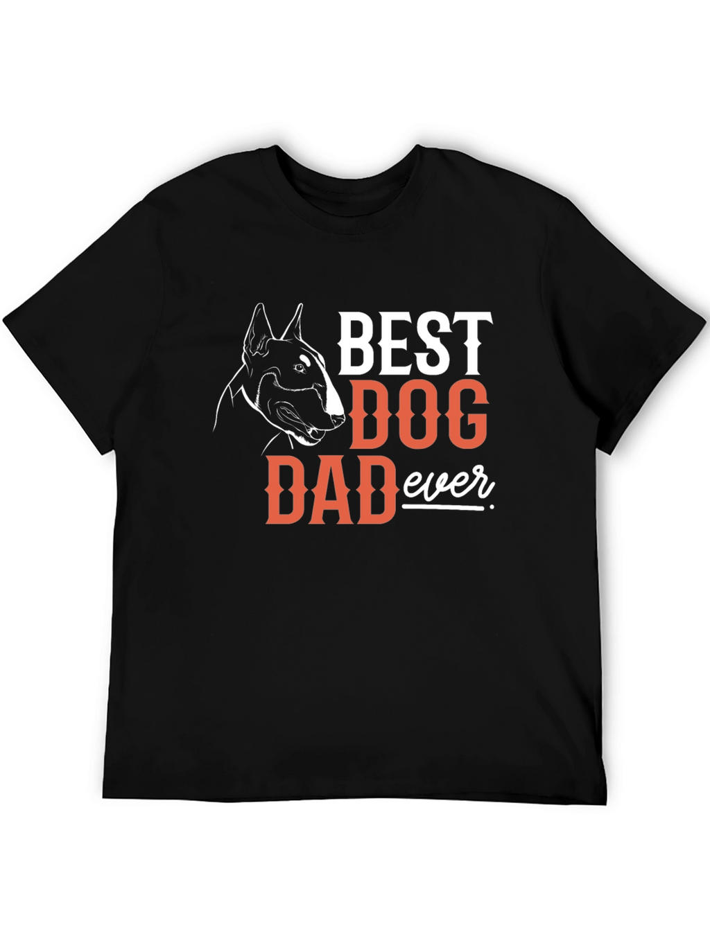 Best Dog Dad Ever T-Shirt - Bull Terrier Design
