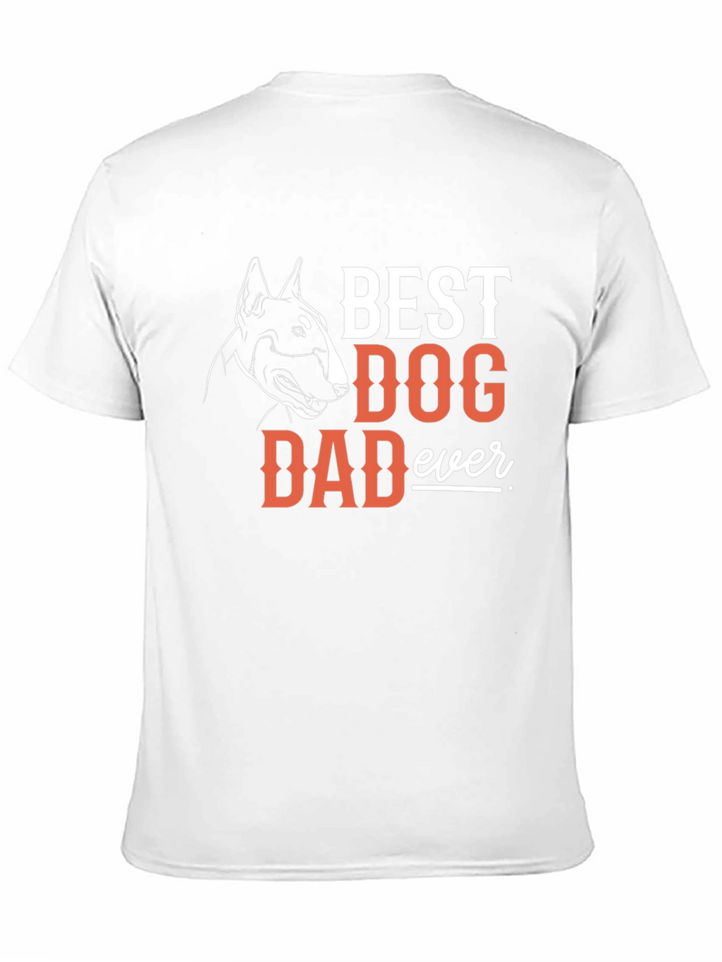 Best Dog Dad Ever T-Shirt - Bull Terrier Design