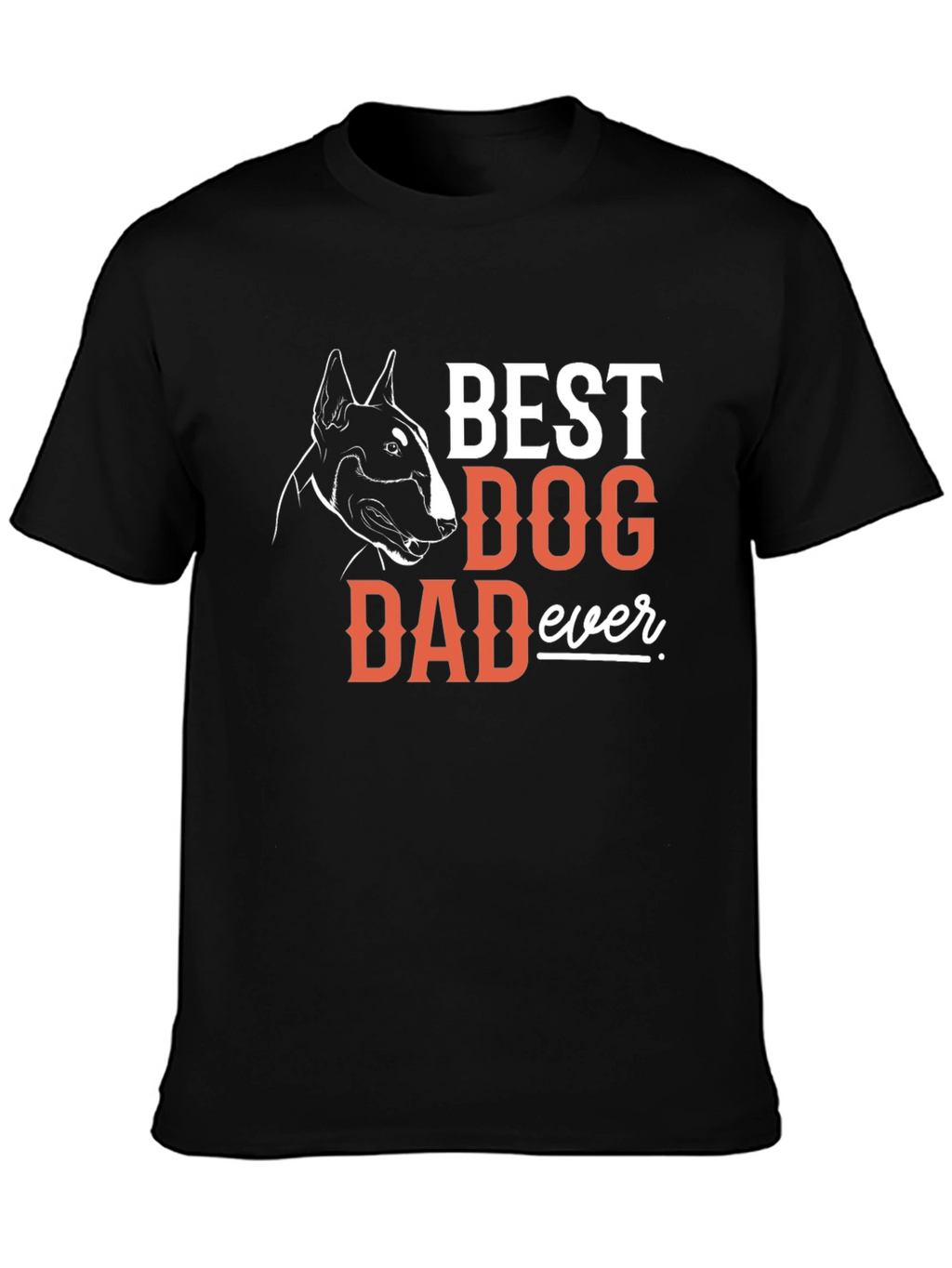 Best Dog Dad Ever T-Shirt - Bull Terrier Design