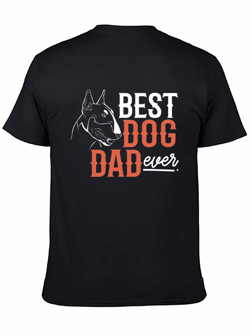 Best Dog Dad Ever T-Shirt - Bull Terrier Design