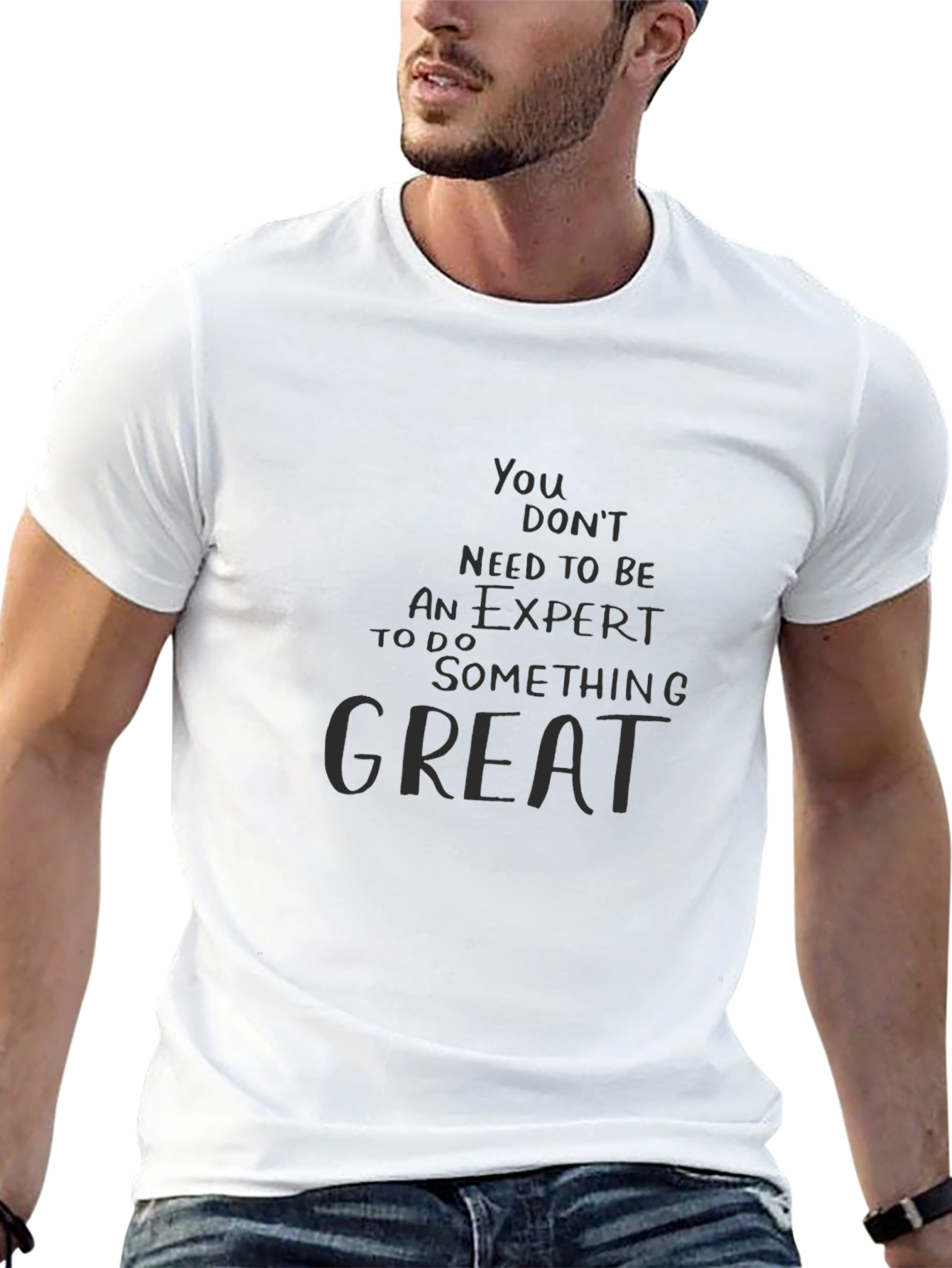Inspirational Graphic Tee - Be Great T-Shirt