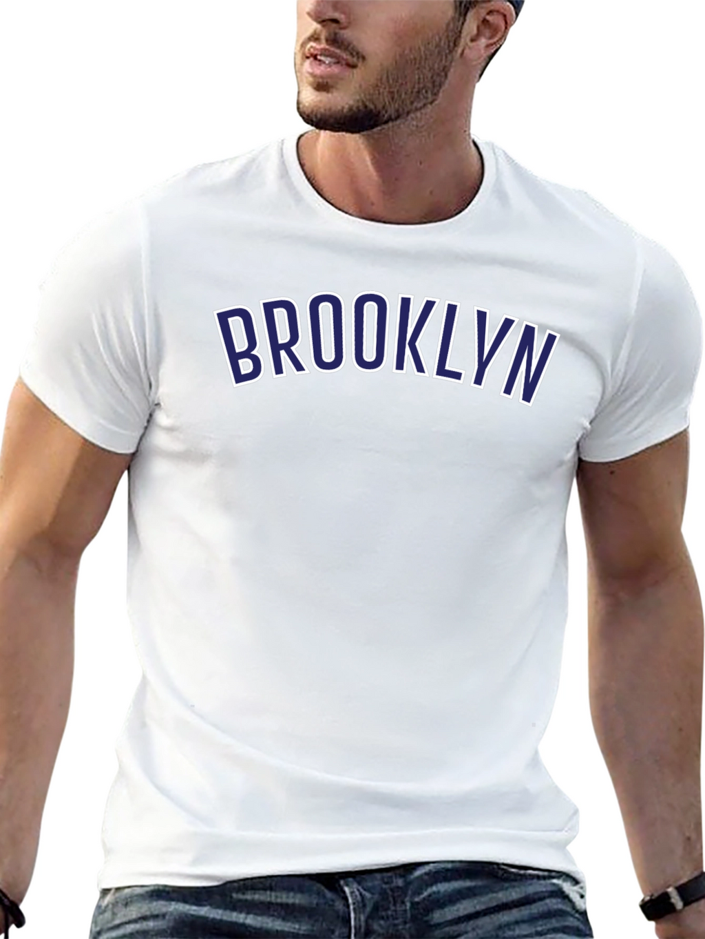 Brooklyn Graphic T-Shirt - Casual Black Tee