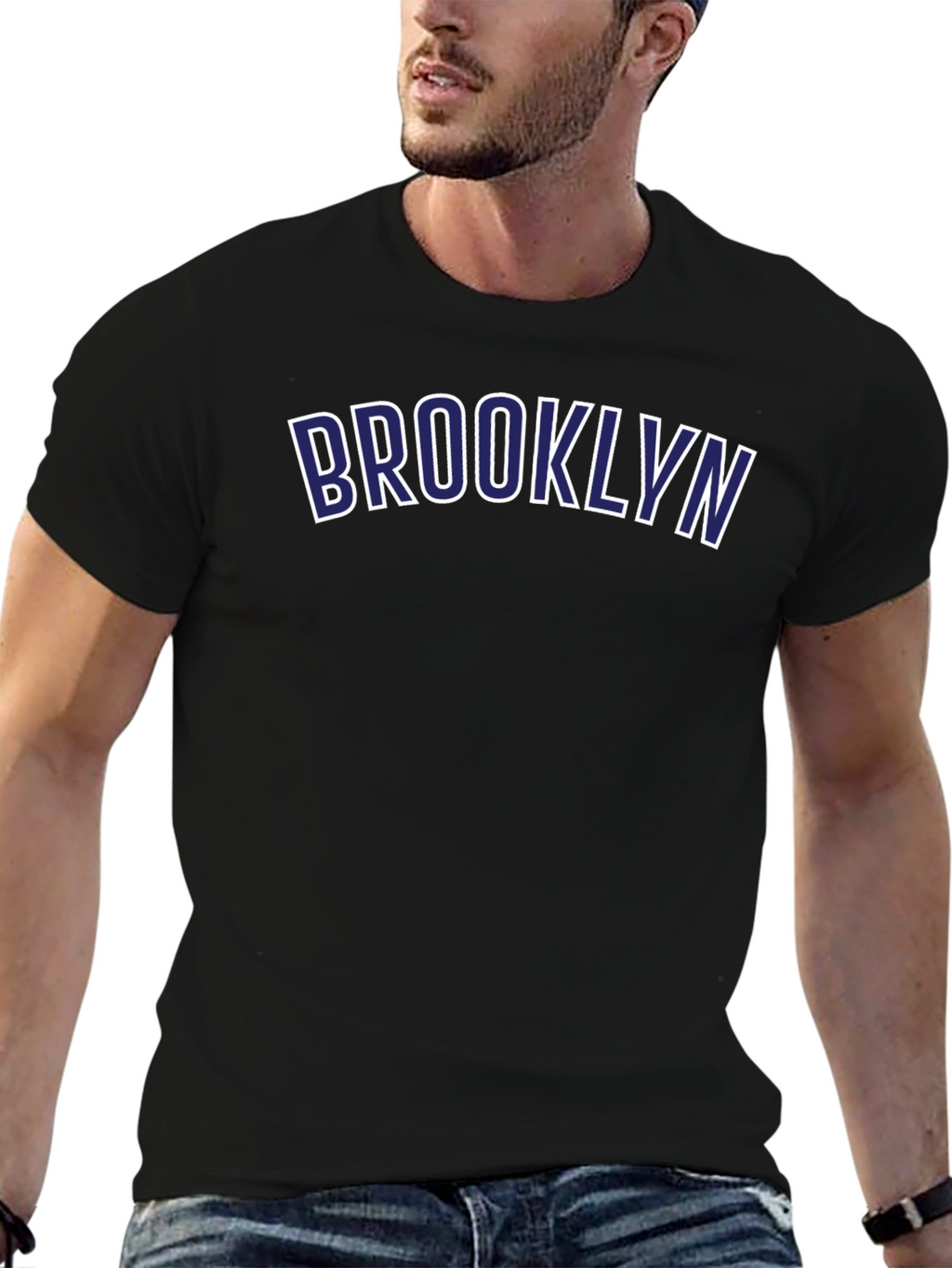 Brooklyn Graphic T-Shirt - Casual Black Tee
