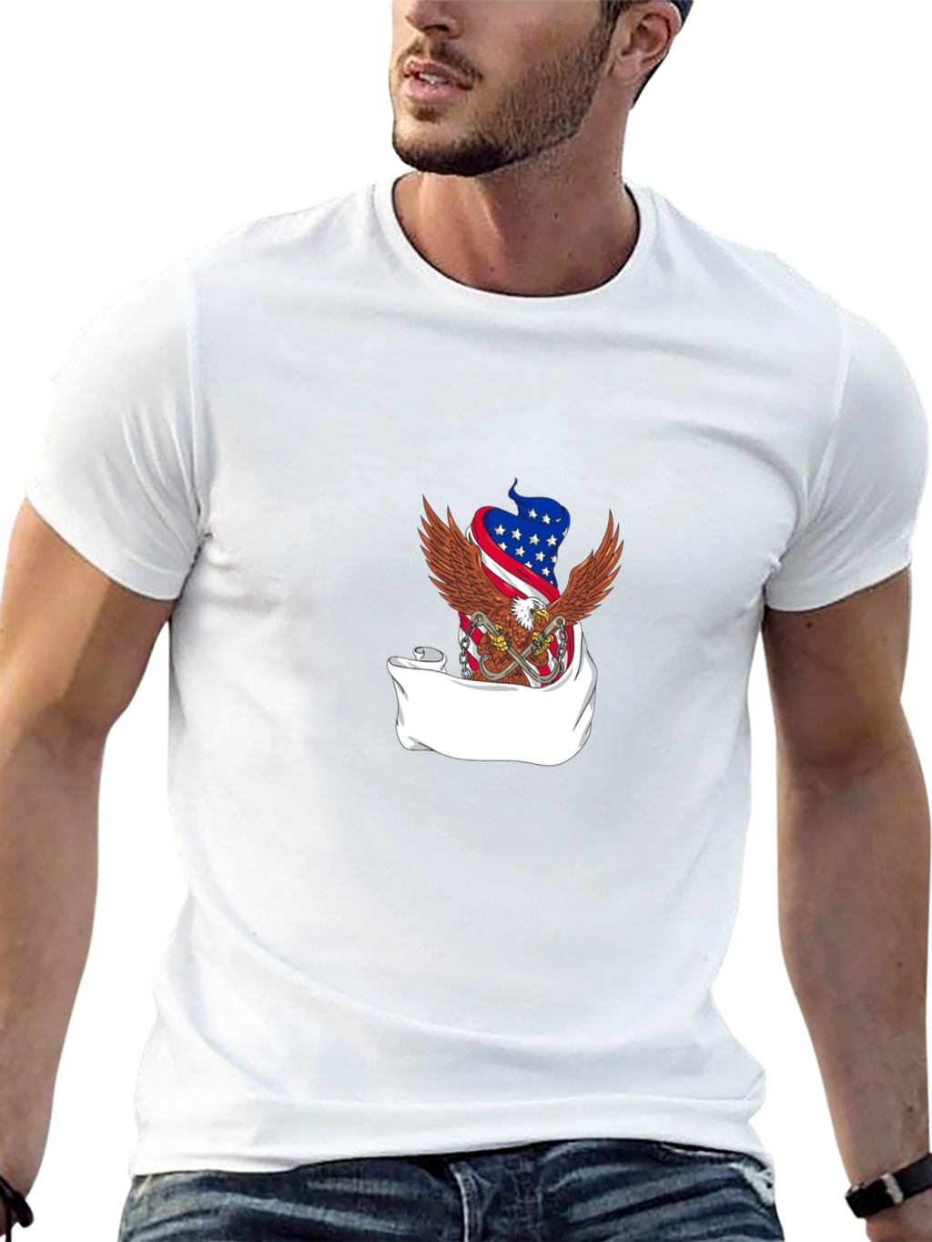 American Eagle Flag Graphic T-Shirt