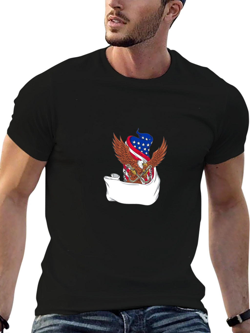 American Eagle Flag Graphic T-Shirt