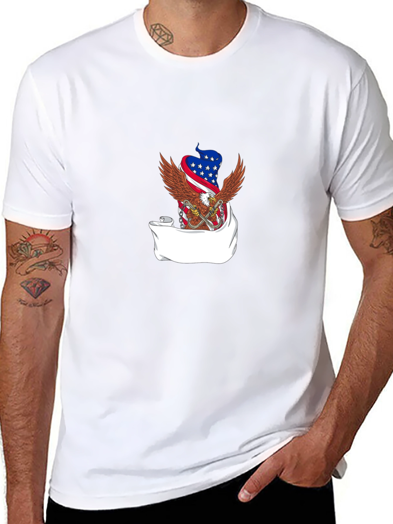 American Eagle Flag Graphic T-Shirt