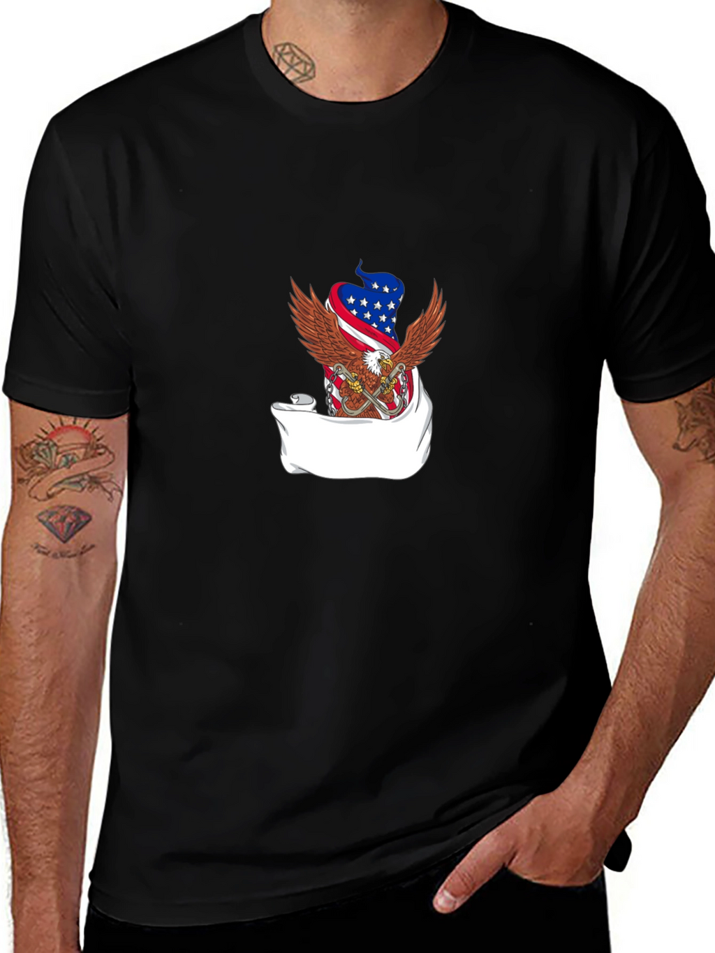 American Eagle Flag Graphic T-Shirt