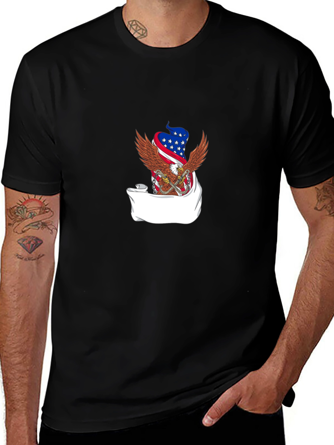 American Eagle Flag Graphic T-Shirt