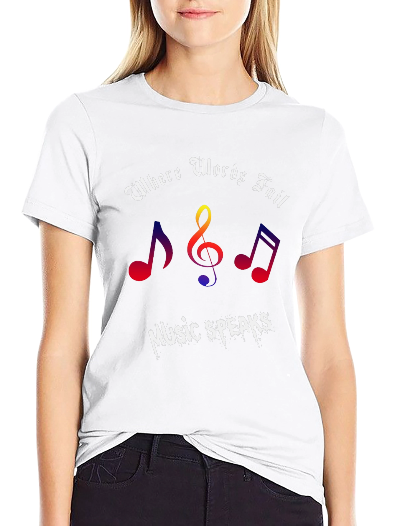Music Speaks Graphic Tee