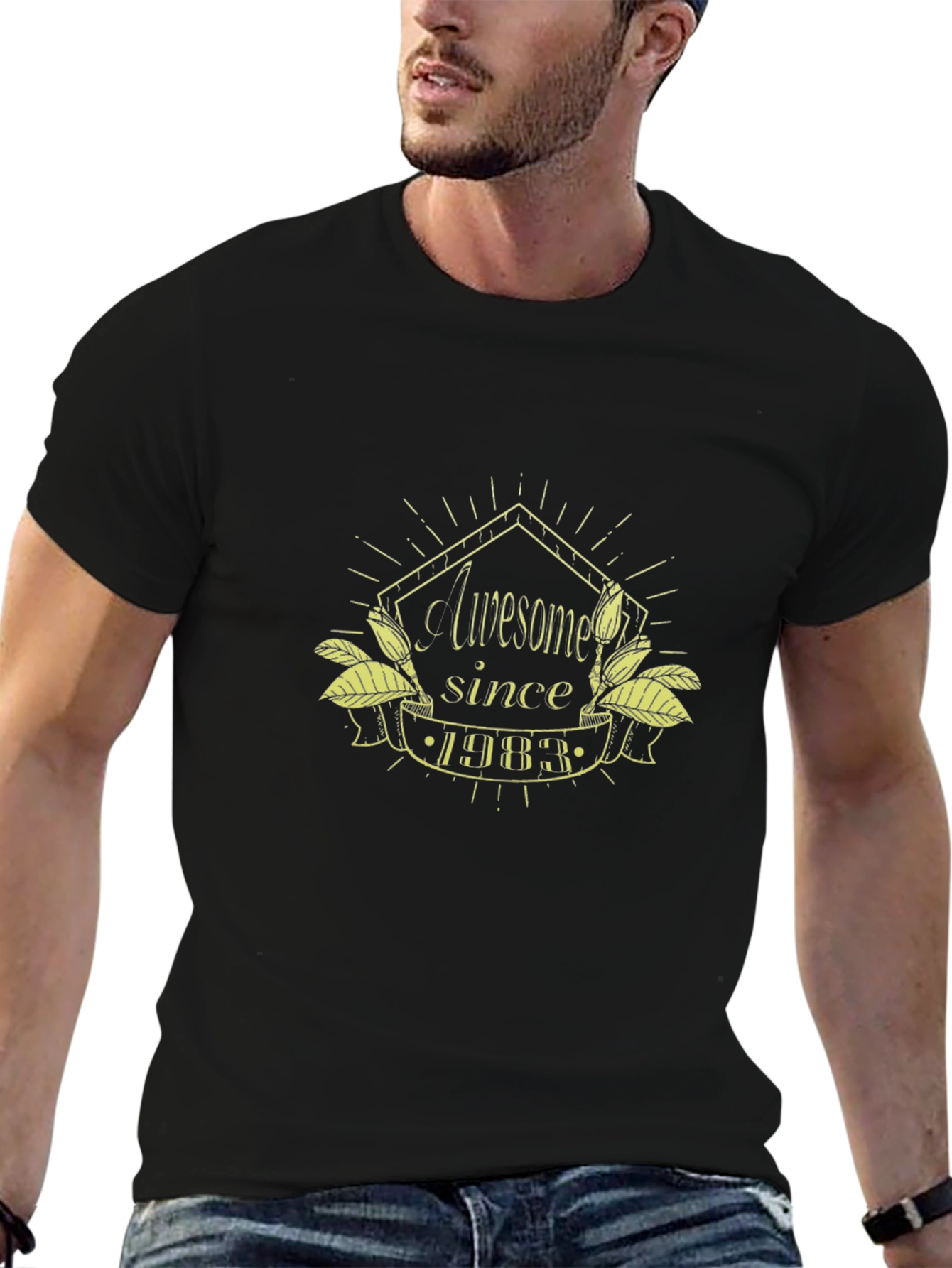 Awesome Since 1983 Black T-Shirt