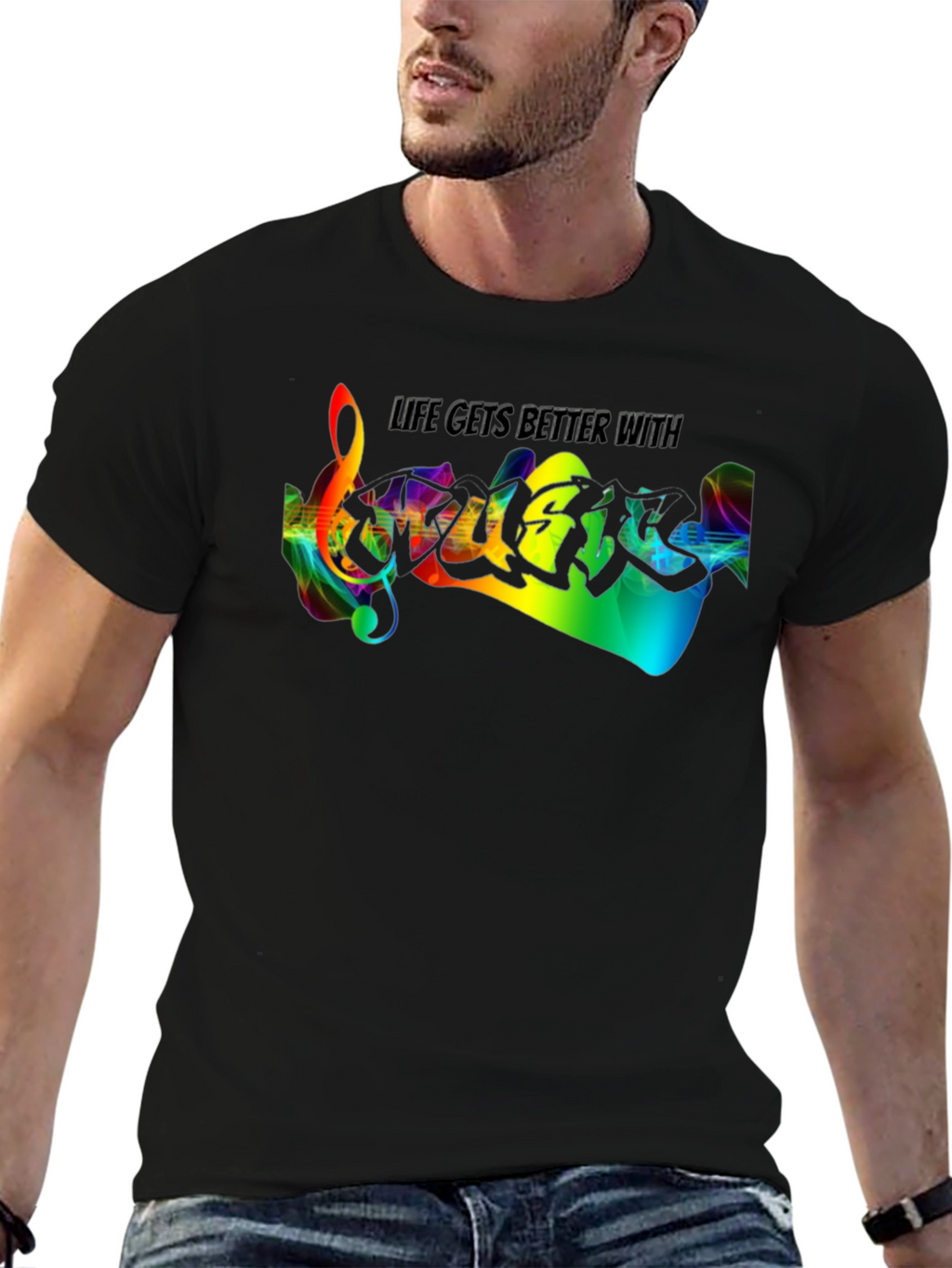 Life Gets Better With Guitar T-Shirt