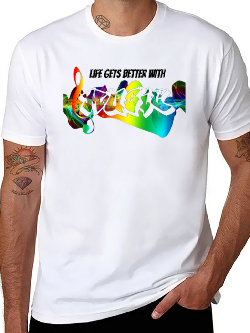 Life Gets Better With Guitar T-Shirt