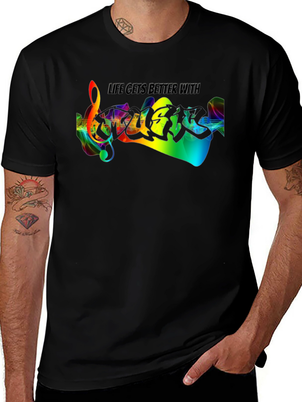 Life Gets Better With Guitar T-Shirt