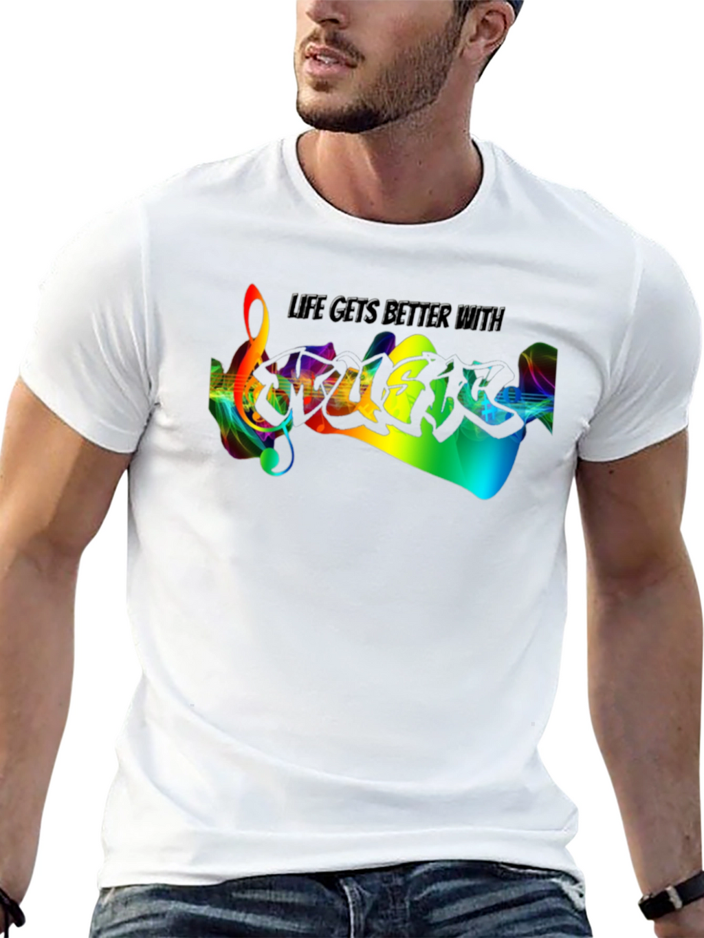 Life Gets Better With Guitar T-Shirt