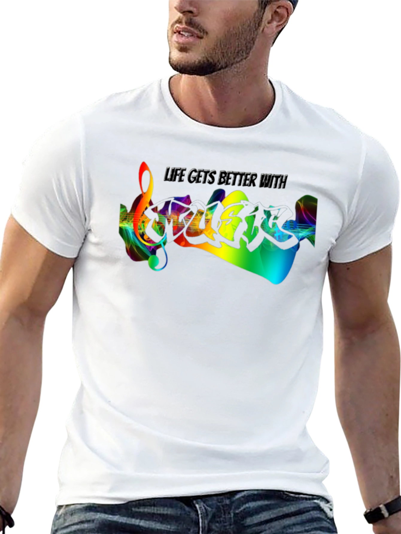 Life Gets Better With Guitar T-Shirt