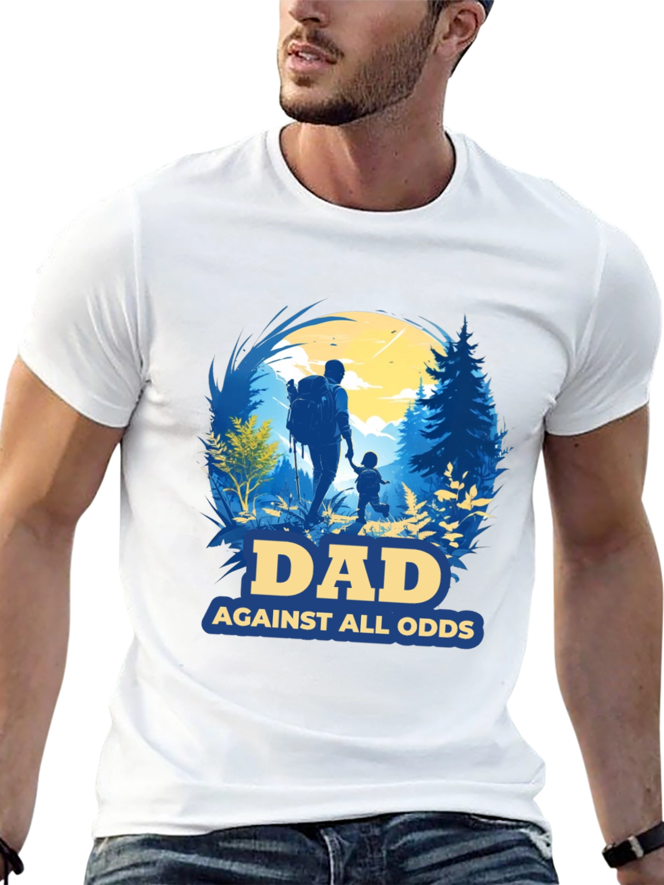 Dad Against All Odds Graphic T-Shirt