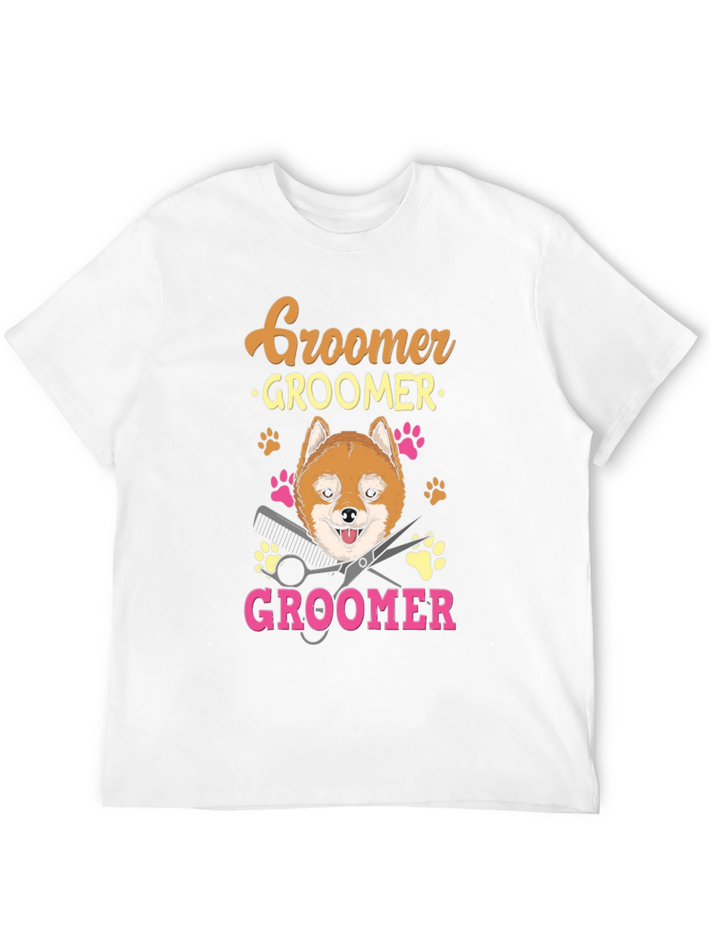 Dog Groomer T-Shirt - Shiba Inu Pet Lover Tee