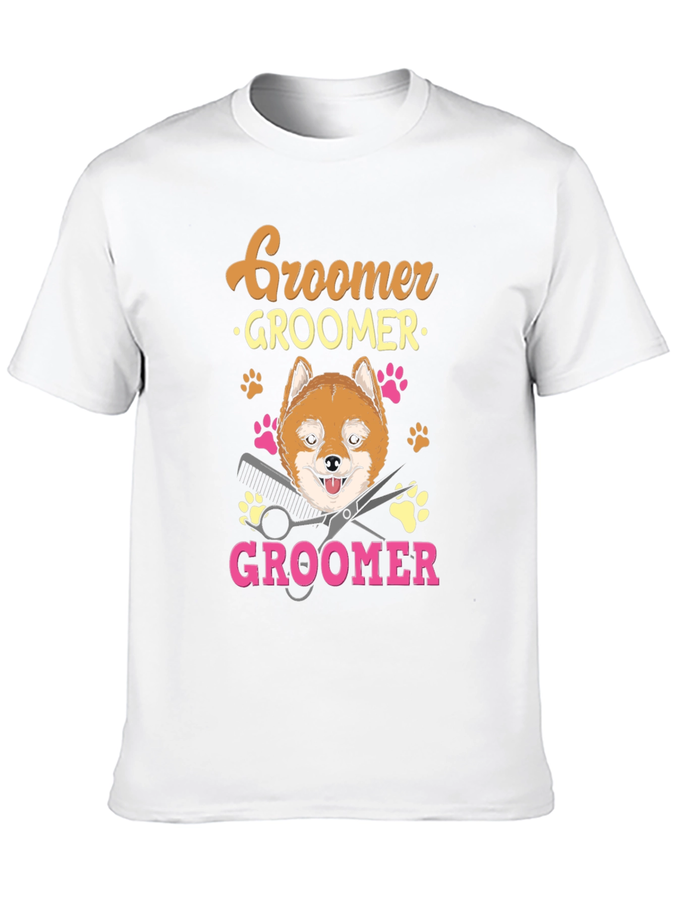 Dog Groomer T-Shirt - Shiba Inu Pet Lover Tee