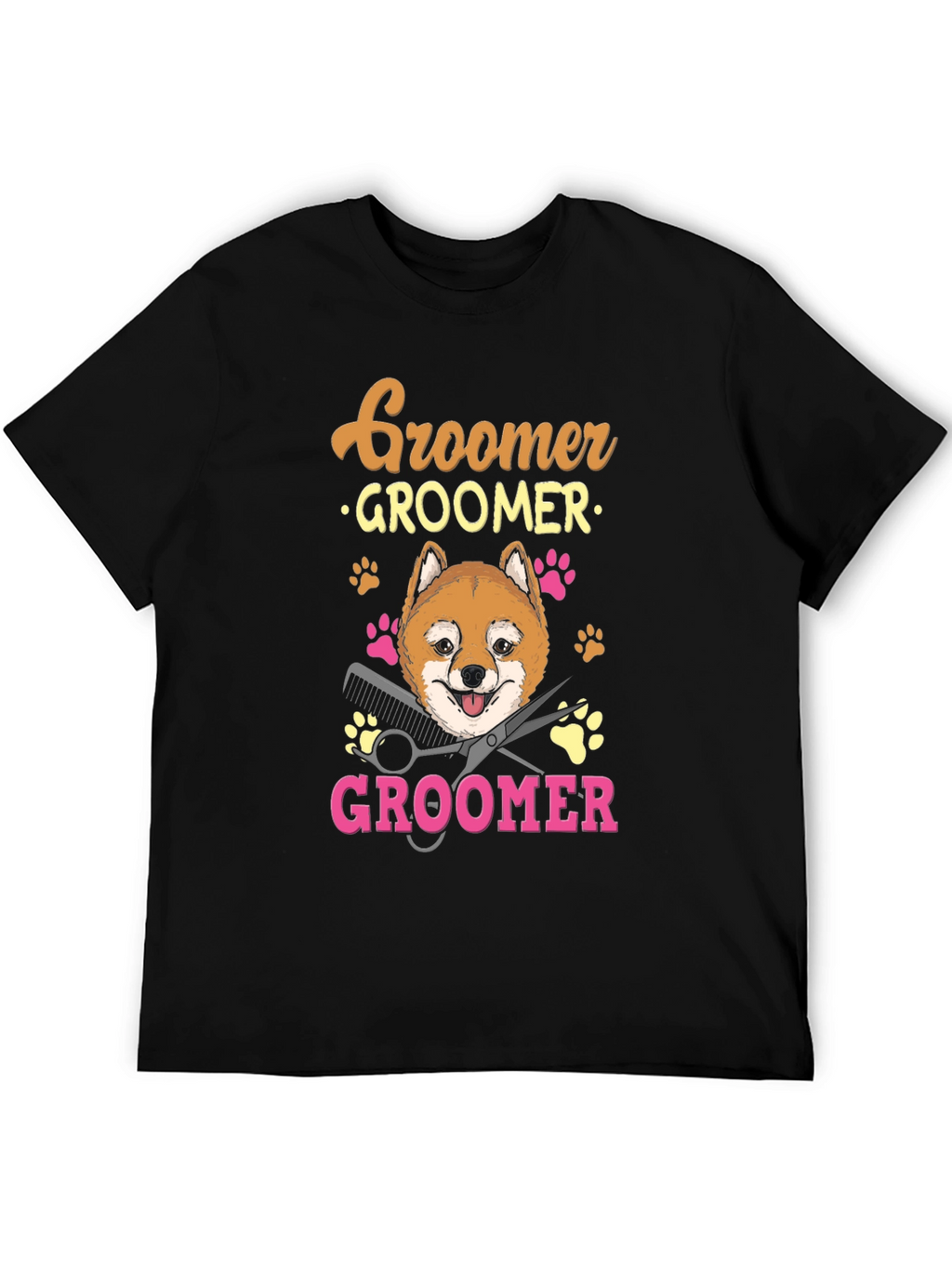 Dog Groomer T-Shirt - Shiba Inu Pet Lover Tee