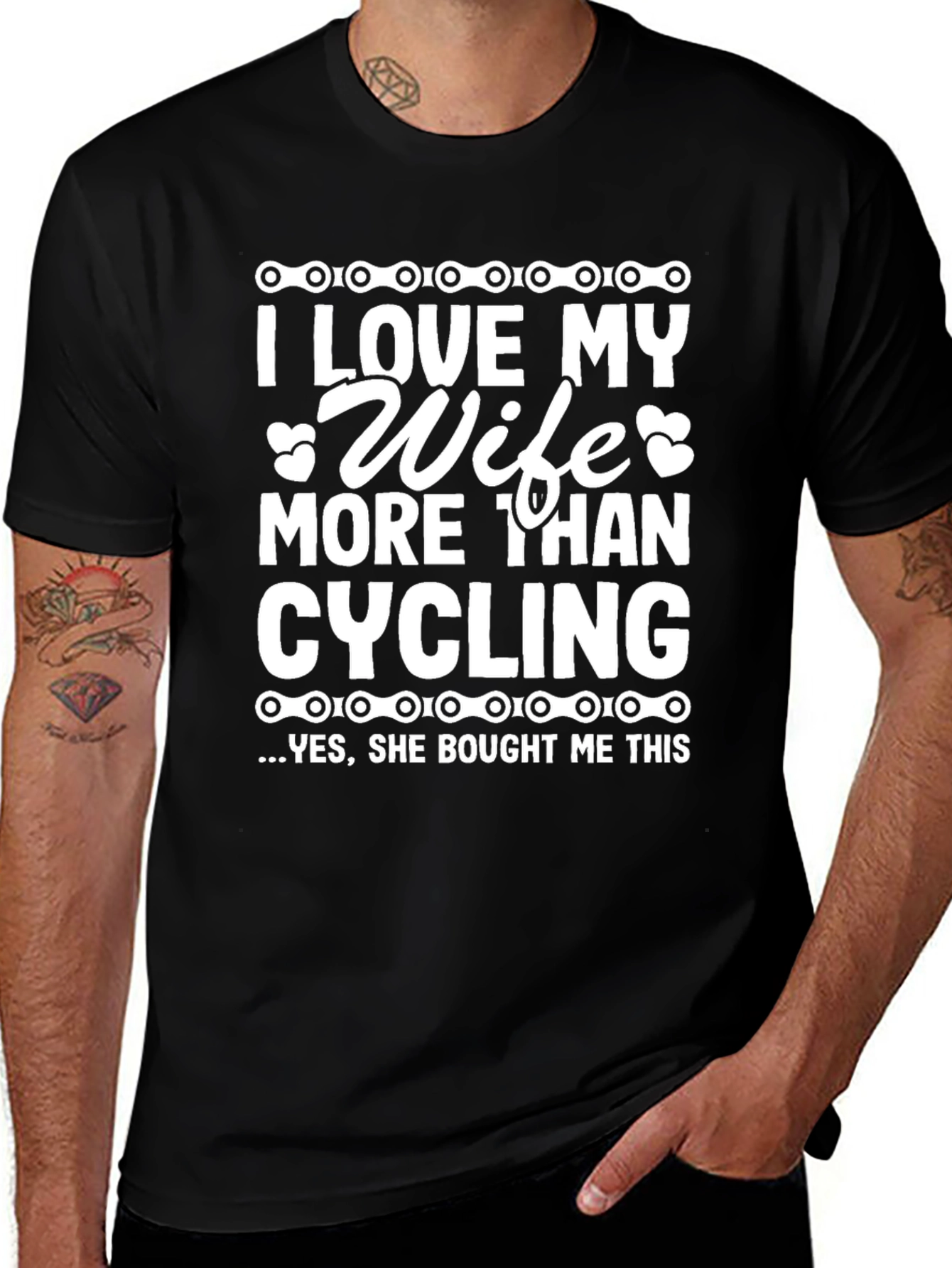 I Love My Wife Cycling T-Shirt