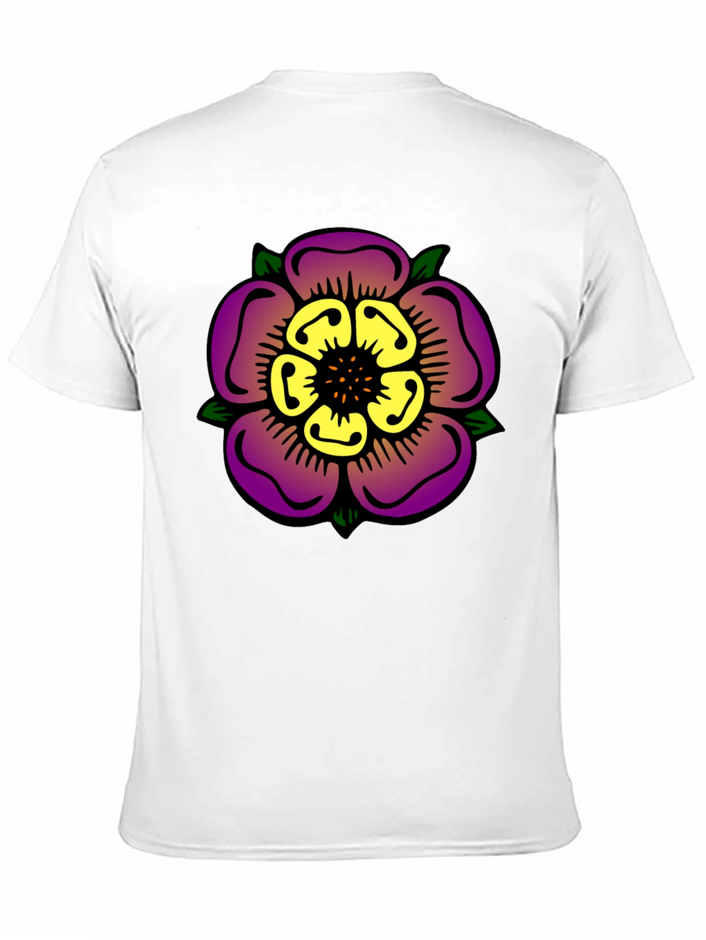 Floral Graphic Print Black T-Shirt