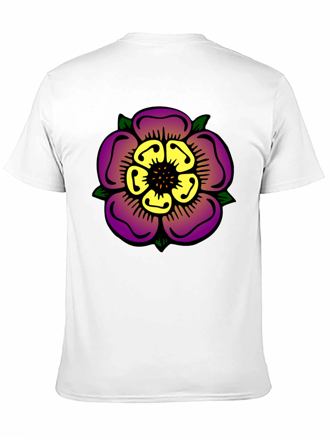 Floral Graphic Print Black T-Shirt