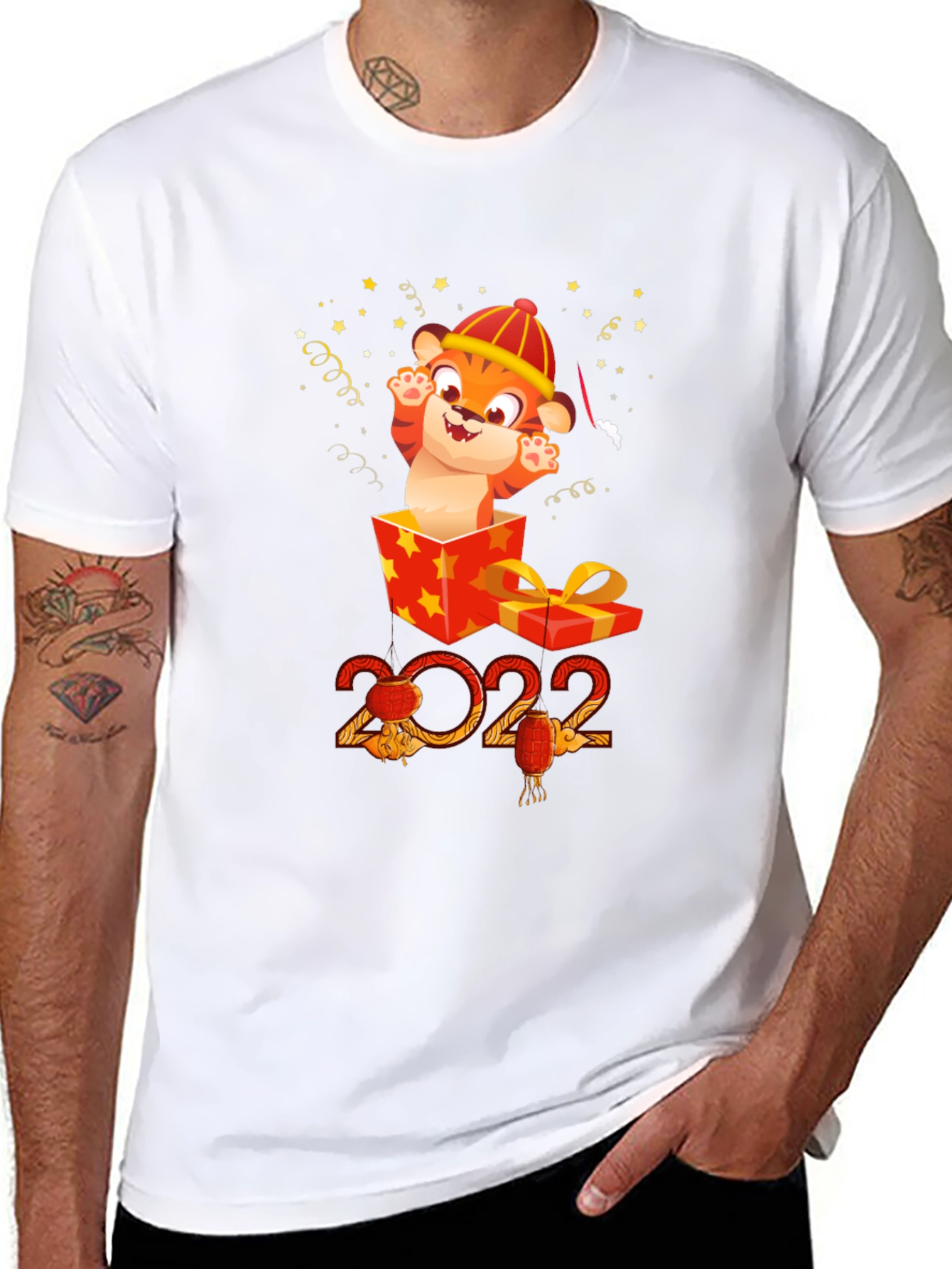Festive Chinese New Year Tiger T-Shirt - Year of the Tiger