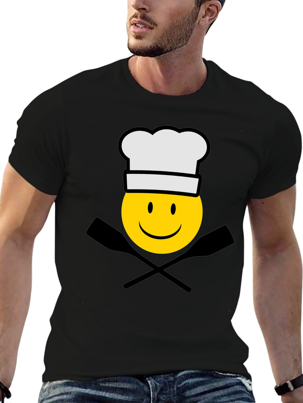 Chef Emoji T-Shirt - Black