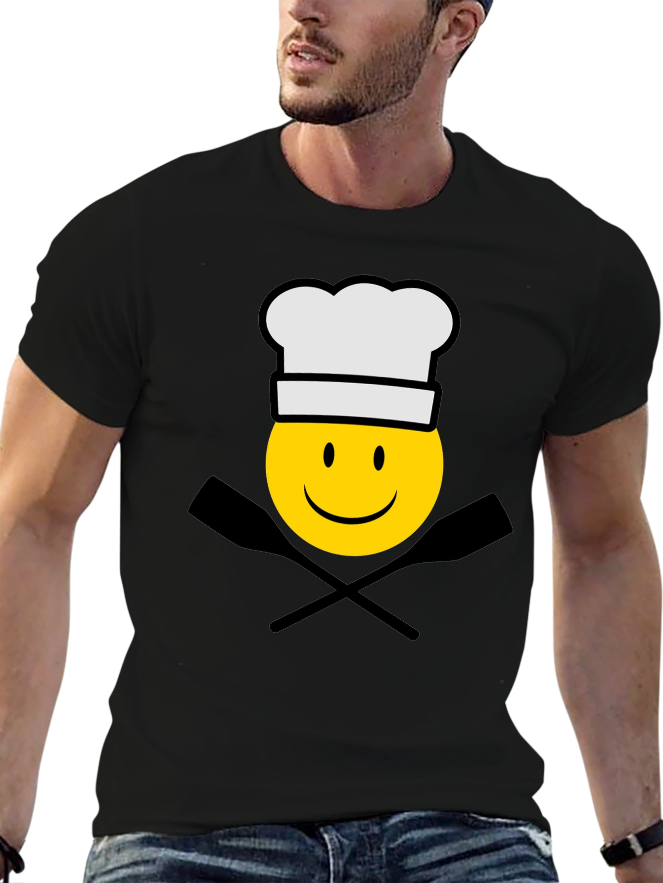 Chef Emoji T-Shirt - Black