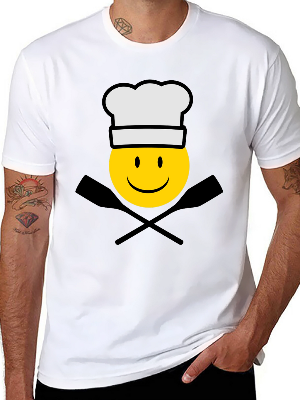 Chef Emoji T-Shirt - Black