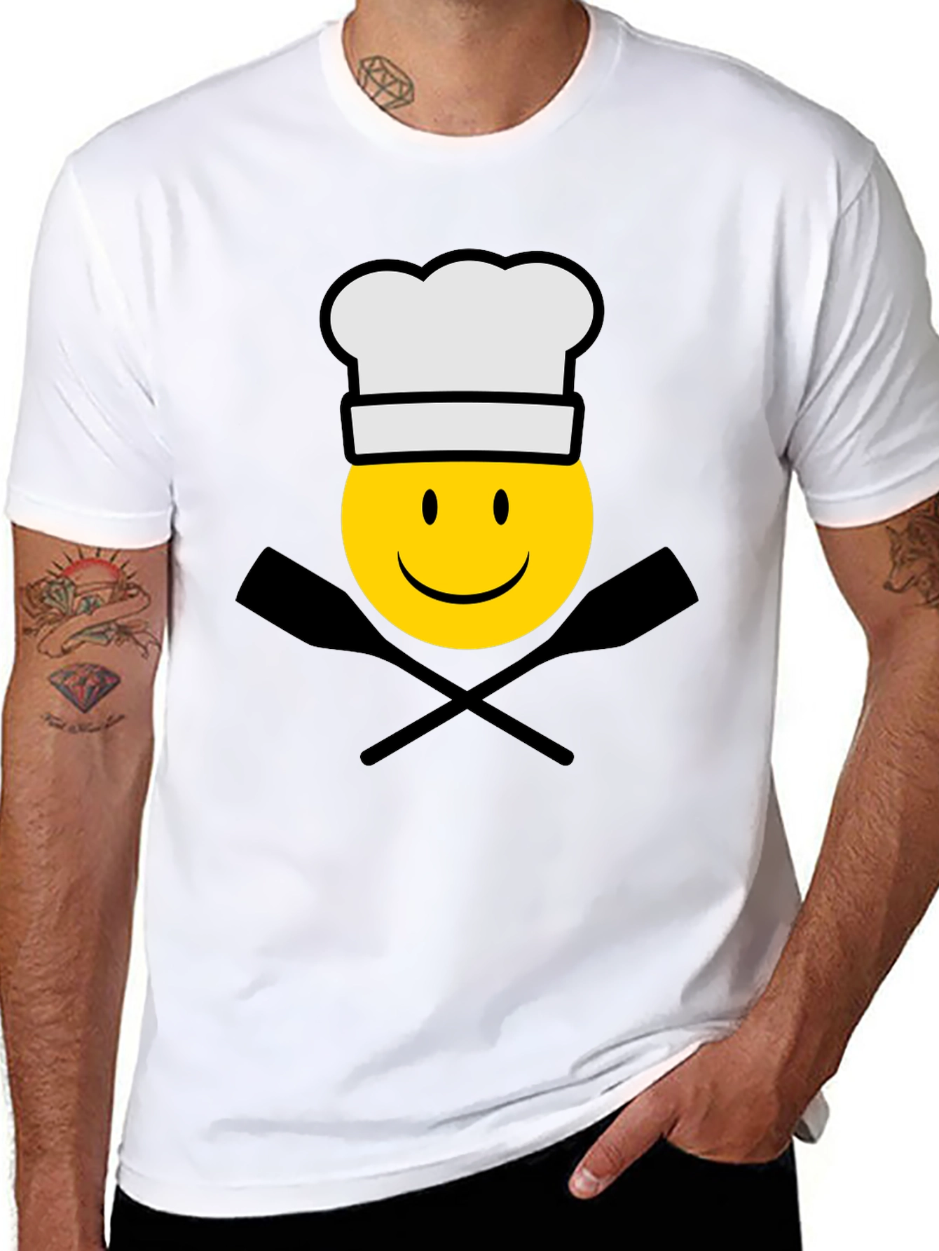Chef Emoji T-Shirt - Black