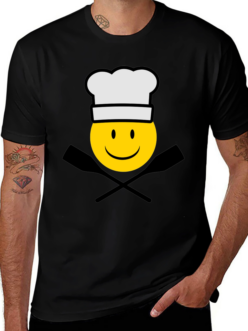 Chef Emoji T-Shirt - Black