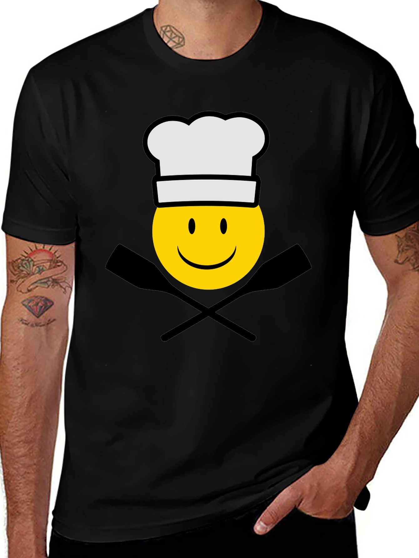 Chef Emoji T-Shirt - Black