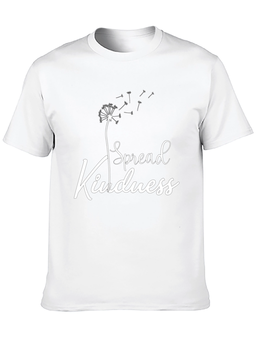 Spread Kindness Graphic Tee - Black Cotton Blend Shirt