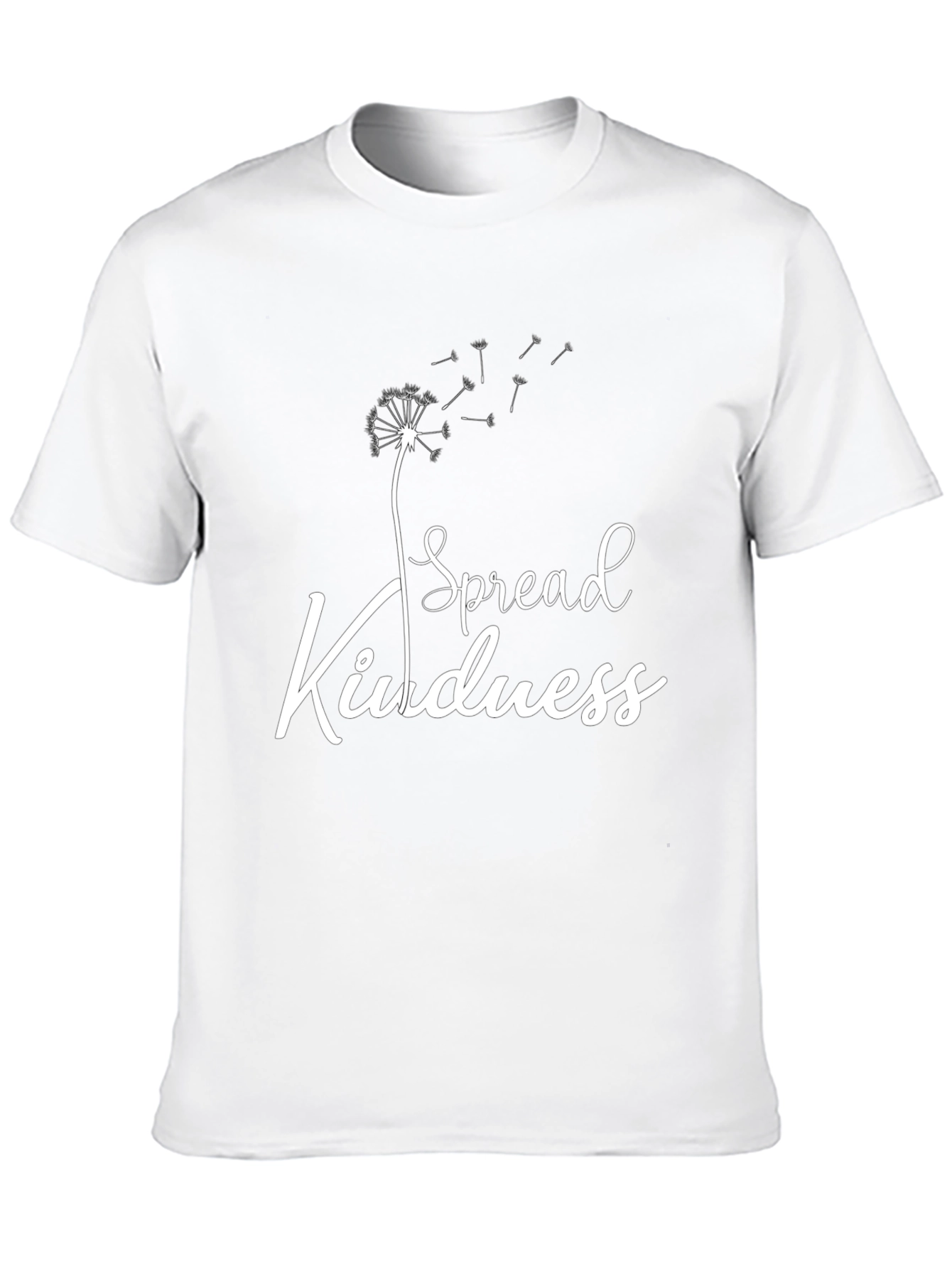 Spread Kindness Graphic Tee - Black Cotton Blend Shirt