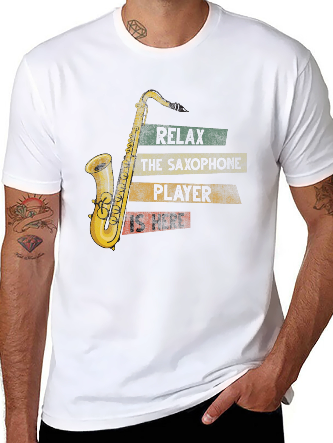 Saxophone Player T-Shirt - Relax The Player is Here!